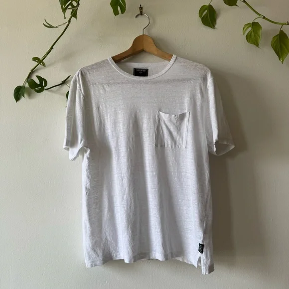 Todd Snyder White Short Sleeve Crew Neck Tee - Picture 2 of 5